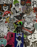 STICKER SLAP COLLAGE 1/1- SOLD