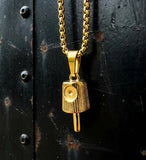 Spray Cap Pendant with Necklace - Gold