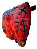 SKULLY GVNG- 1/1 PUFFY BOMBER JACKET(LARGE)- ON SALE!