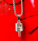 Spray Cap Pendant with Necklace - Silver