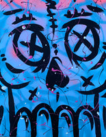 ABSTRACT SKULL PAINTING-SOLD!