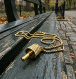 Spray Cap Pendant with Necklace - Gold