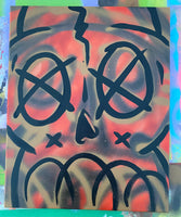 ABSTRACT SKULL PAINTING-SOLD!