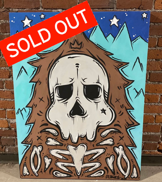 Skull Sasquatch (Glow in Dark)-SOLD!