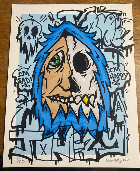 I’M SAD x I’M HAPPY (FRAMED)-SOLD!