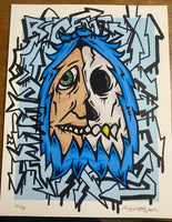 SKULLY BUBBLE LETTER-SOLD!